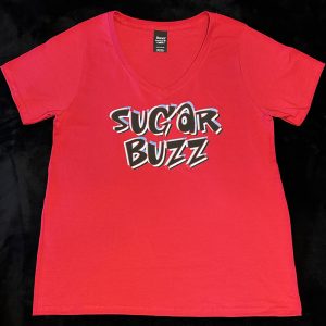 Sugar Buzz Ladies V-Neck Shirt