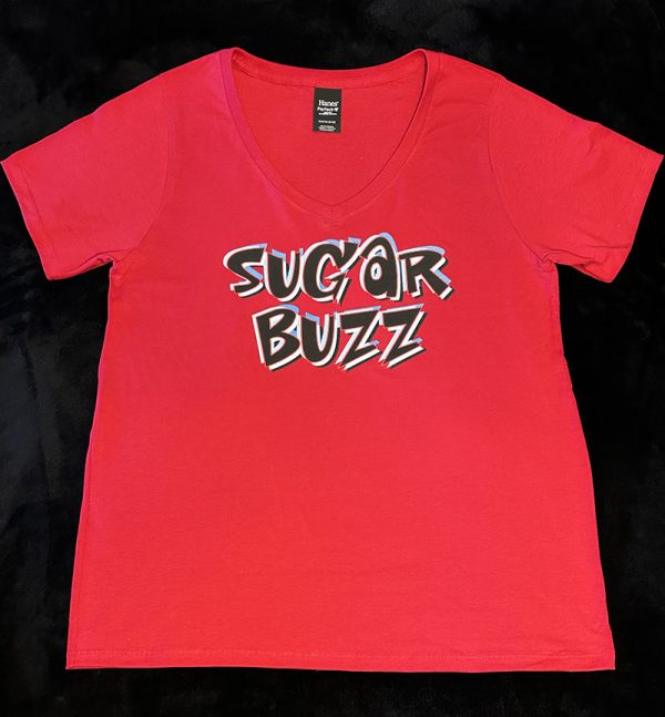 Sugar Buzz Ladies V-Neck Shirt