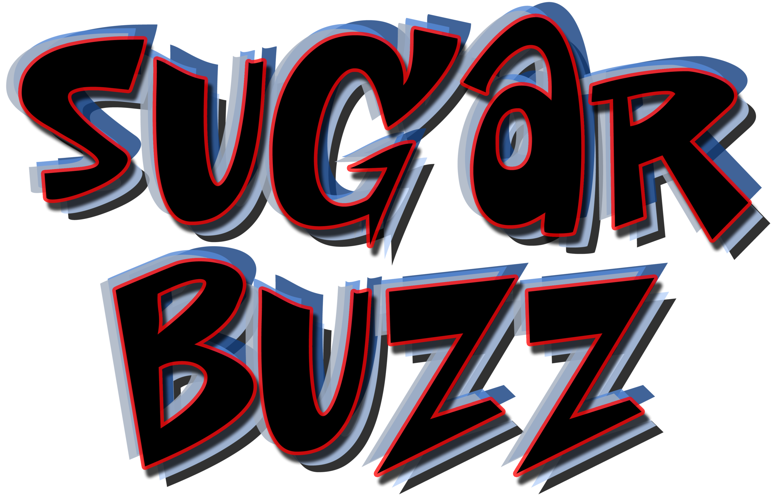 Sugar Buzz Logo stacked 2021 Med sized PNG transparent background